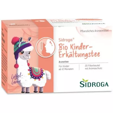 SIDROGA Sachets filtrants de thé froid bio pour enfants, 20X1,5 g