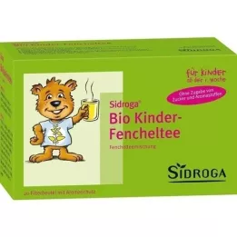 SIDROGA Sachet filtre à thé bio au fenouil pour enfants, 20X2,0 g