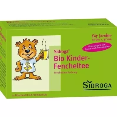 SIDROGA Sachet filtre à thé bio au fenouil pour enfants, 20X2,0 g SIDROGA Sachet filtre à thé bio au fenouil pour enfants, 20X2,0 g
