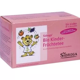 SIDROGA Sachets filtrants de thé aux fruits bio pour enfants, 20X1,5 g