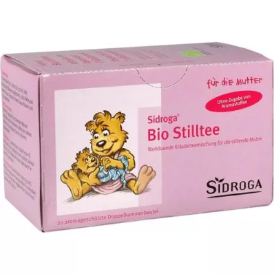 SIDROGA Sachets filtrants pour thé tranquille bio, 20X1,5 g