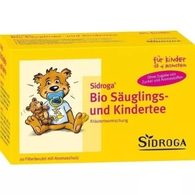 SIDROGA Thés bio en sachets filtre nourrissons et enfants, 20X1,3 g SIDROGA Thés bio en sachets filtre nourrissons et enfants, 20X1,3 g