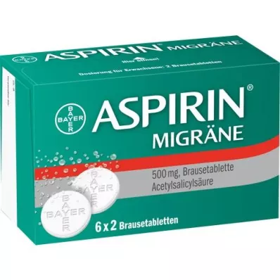 ASPIRIN MIGRÄNE Comprimés effervescents, 12 pc ASPIRIN MIGRÄNE Comprimés effervescents, 12 pc