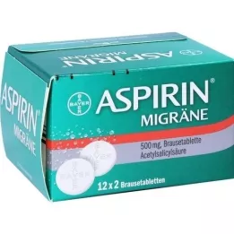ASPIRIN MIGRÄNE Comprimés effervescents, 24 pc