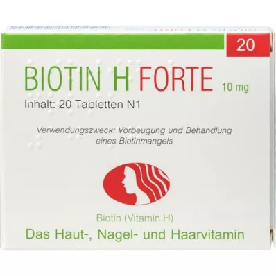 BIOTIN Comprimés H Forte, 20 pc