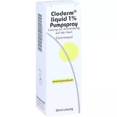 CLODERM Liquide 1% en spray à pompe, 30 ml CLODERM Liquide 1% en spray à pompe, 30 ml
