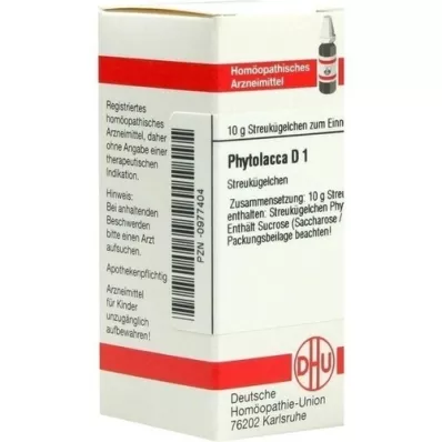 PHYTOLACCA D 1 globule, 10 g PHYTOLACCA D 1 globule, 10 g