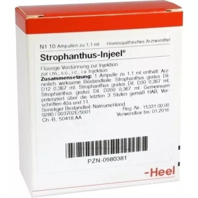 STROPHANTHUS INJEEL Ampoules, 10 pc