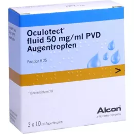 OCULOTECT liquide PVD gouttes pour les yeux, 3X10 ml