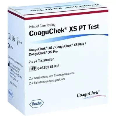 COAGUCHEK XS PT Test, 2X24 pièces