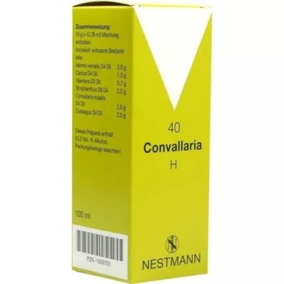 CONVALLARIA H N°40 gouttes, 100 ml