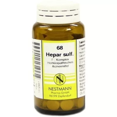 HEPAR SULFURIS Comprimés F Complex No.68, 120 pc HEPAR SULFURIS Comprimés F Complex No.68, 120 pc