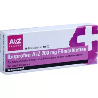 IBUPROFEN AbZ 200 mg comprimés pelliculés, 10 pc