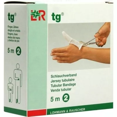 TG Bandage tubulaire taille 2 5 m blanc, 1 pièce