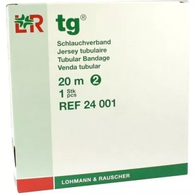 TG Bandage tubulaire taille 2 20 m blanc, 1 pièce