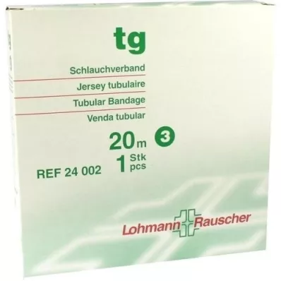 TG Bandage tubulaire taille 3 20 m blanc, 1 pièce