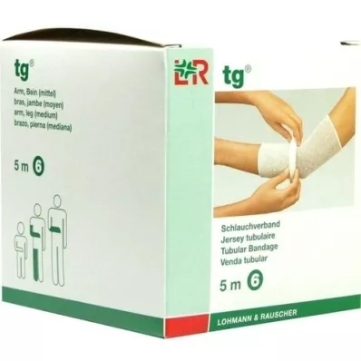 TG Bandage tubulaire taille 6 5 m blanc, 1 pièce