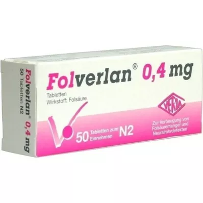 FOLVERLAN comprimés de 0,4 mg, 50 pc