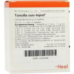 TONSILLA SUIS Ampoules Injeel, 10 pc