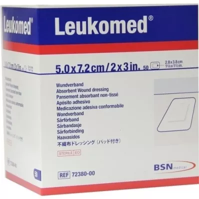 LEUKOMED pansements stériles 5x7,2 cm, 50 pc LEUKOMED pansements stériles 5x7,2 cm, 50 pc
