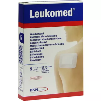 LEUKOMED pansements stériles 5x7,2 cm, 5 pc