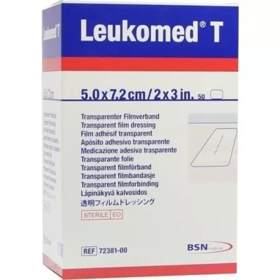 LEUKOMED pansements transp.stériles 5x7,2 cm, 50 pc