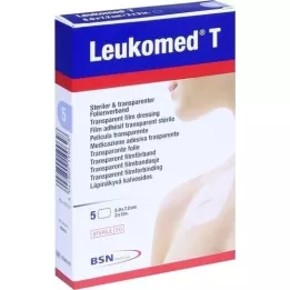 LEUKOMED pansements transp.stériles 5x7,2 cm, 5 pc