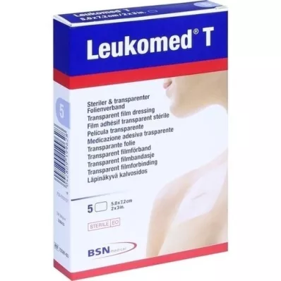 LEUKOMED pansements transp.stériles 5x7,2 cm, 5 pc LEUKOMED pansements transp.stériles 5x7,2 cm, 5 pc