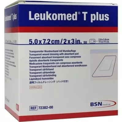 LEUKOMED pansements stériles transp.plus 5x7,2 cm, 50 pièces