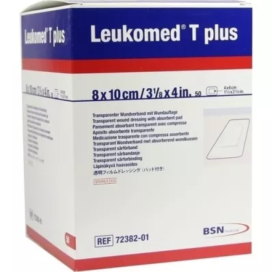 LEUKOMED pansements stériles transp.plus 8x10 cm, 50 pc