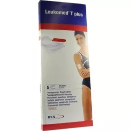 LEUKOMED pansements stériles transp.plus 10x30 cm, 5 pc