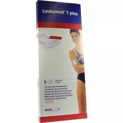 LEUKOMED pansements stériles transp.plus 10x30 cm, 5 pc
