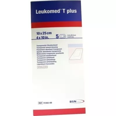 LEUKOMED pansements stériles transp.plus 10x25 cm, 5 pc LEUKOMED pansements stériles transp.plus 10x25 cm, 5 pc