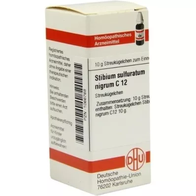 STIBIUM SULFURATUM NIGRUM C 12 globules, 10 g
