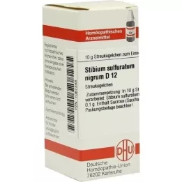 STIBIUM SULFURATUM NIGRUM D 12 globules, 10 g