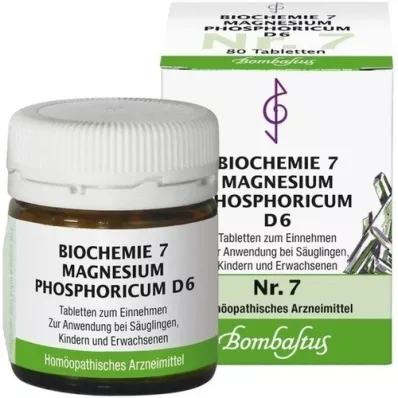 BIOCHEMIE 7 comprimés de magnésium phosphoricum D 6, 80 pc
