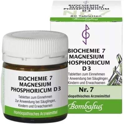 BIOCHEMIE 7 comprimés de magnésium phosphoricum D 3, 80 pc