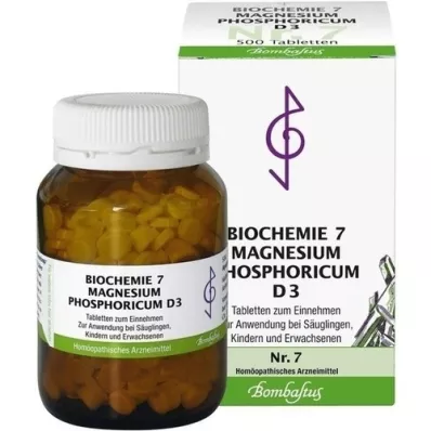 BIOCHEMIE 7 comprimés de magnésium phosphoricum D 3, 500 pc BIOCHEMIE 7 comprimés de magnésium phosphoricum D 3, 500 pc