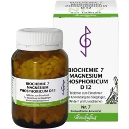 BIOCHEMIE 7 comprimés de magnésium phosphoricum D 12, 500 pièces