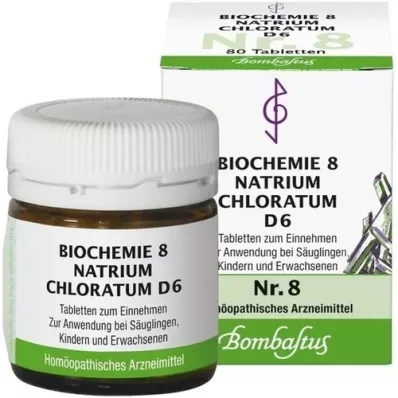 BIOCHEMIE 8 chloratum de sodium D 6 comprimés, 80 pc