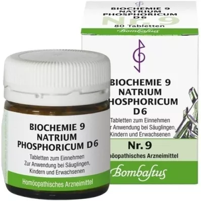 BIOCHEMIE 9 Natrum phosphoricum D 6 comprimés, 80 pc BIOCHEMIE 9 Natrum phosphoricum D 6 comprimés, 80 pc