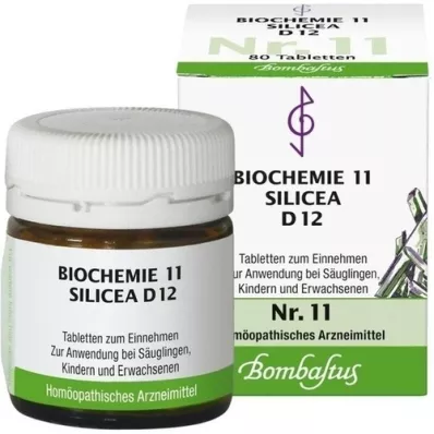 BIOCHEMIE 11 comprimés Silicea D 12, 80 pc