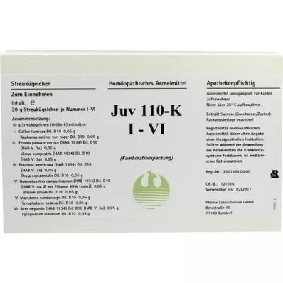 JUV 110 K I-VI Globules, 6X20 g