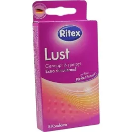 RITEX Préservatifs Lust, 8 pièces
