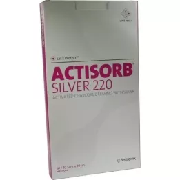 ACTISORB 220 compresses stériles argentées 10,5x19 cm, 10 pc