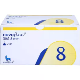 NOVOFINE 8 canules 0,30x8 mm, 100 pièces