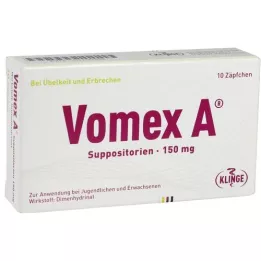 VOMEX A 150 mg suppositoires, 10 pc