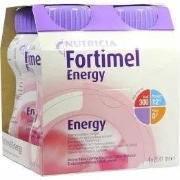 FORTIMEL Arôme énergétique fraise, 4X200 ml