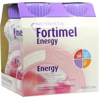 FORTIMEL Arôme énergétique fraise, 4X200 ml FORTIMEL Arôme énergétique fraise, 4X200 ml