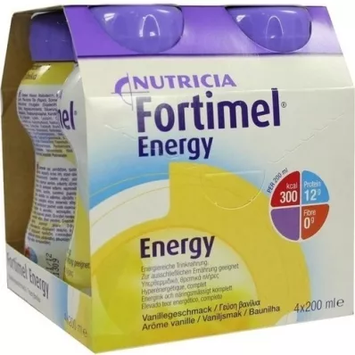 FORTIMEL Arôme énergétique vanille, 4X200 ml